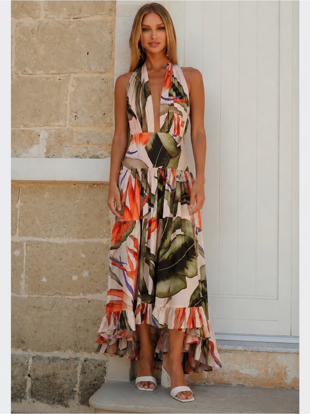 NWOT Alexandra Miro MARIE ROSE DRESS in BIRD OF PARADISE